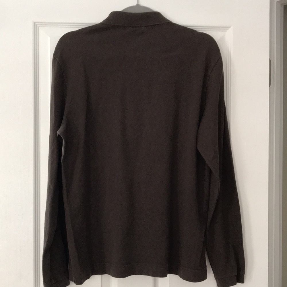 Lacoste Men’s Polo Long Sleeves Shirt - Brown - Picture 6 of 10